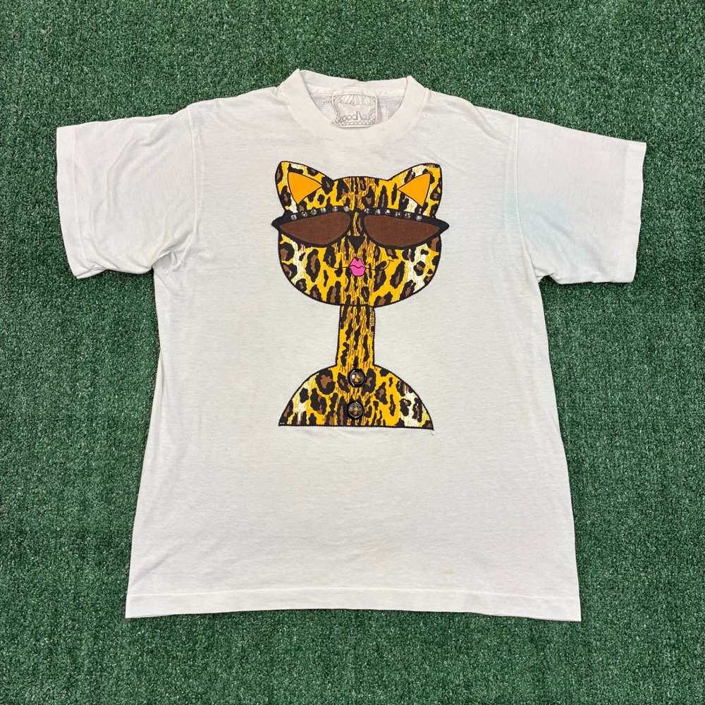 Vintage‎ 90's Sunglasses Cat Graphic T-shirt
